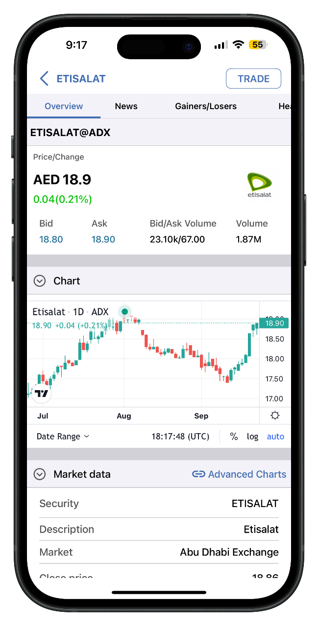 Stock Overview Mobile